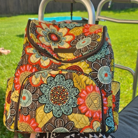 Vera Bradley Handbags - Vera Bradley Floral Patterned Backpack